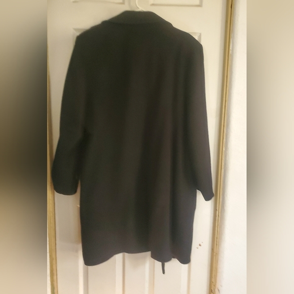 Elegant L.L.Collezioni Italia Black 100% Cashemere Women's Coat, Size 22W - Picture 8 of 8